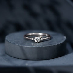 Certified Lab Grown Diamond Solitaire Promise Ring