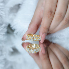 Certified Lab Grown Diamond Heart Eternity Band Ring