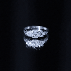Certified Lab Grown Diamond Past Present Future Engagement Ring