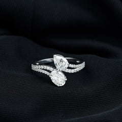 Certified Lab Grown Diamond Toi Et Moi Engagement Ring