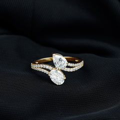 Certified Lab Grown Diamond Toi Et Moi Engagement Ring