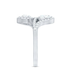 Certified Lab Diamond Toi Et Moi Designer Engagement Ring
