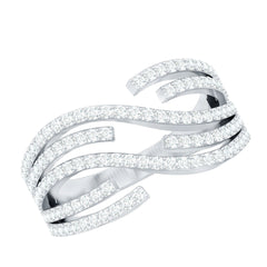 Certified Lab Grown Diamond Wide Wedding Band