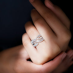 Certified Lab Grown Diamond Wide Wedding Band