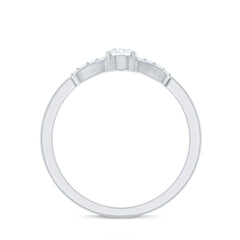 Certified Lab Grown Diamond Minimalist Promise Ring For Women