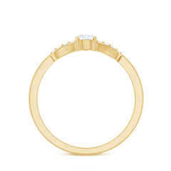 Certified Lab Grown Diamond Minimalist Promise Ring For Women