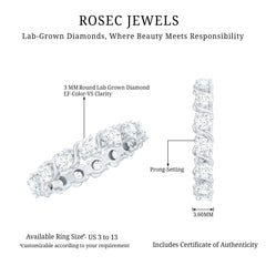 Certified Lab Grown Diamond Eternity Wedding Band