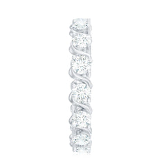 Certified Lab Grown Diamond Eternity Wedding Band