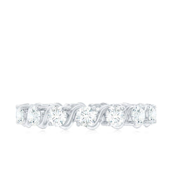 Certified Lab Grown Diamond Eternity Wedding Band