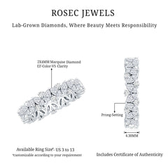 Certified Lab Grown Diamond Full Eternity Wedding Ring
