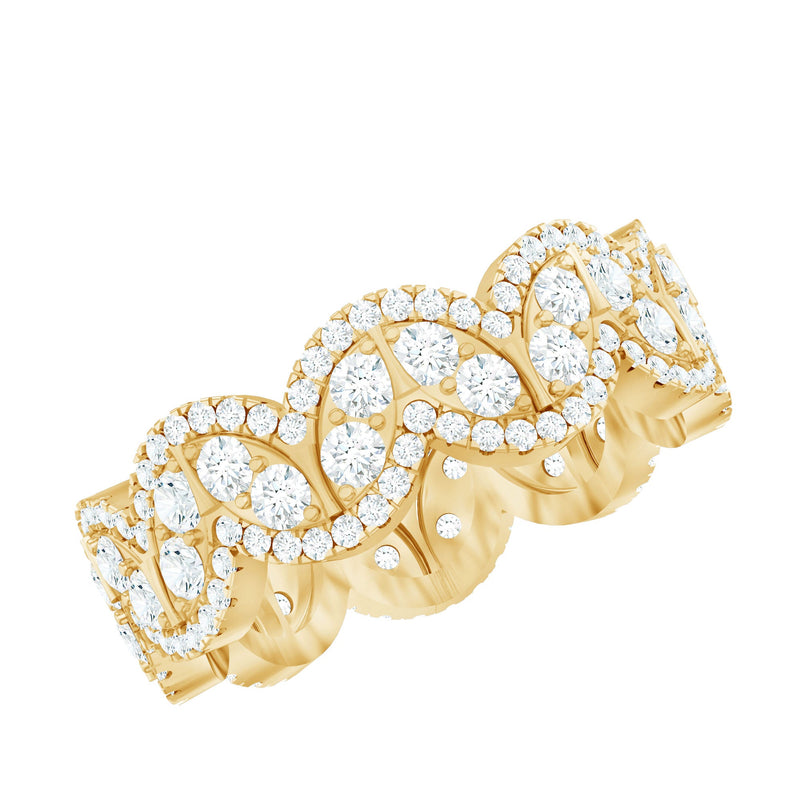 Certified Lab Diamond Vintage Inspired Wedding Ring