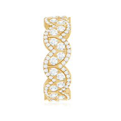Certified Lab Diamond Vintage Inspired Wedding Ring