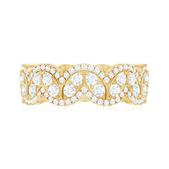 Certified Lab Diamond Vintage Inspired Wedding Ring