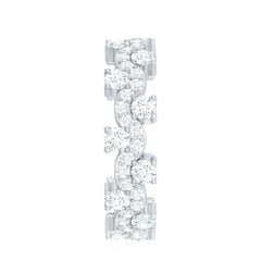Certified Lab Grown Diamond Designer Wedding Eternity Ring