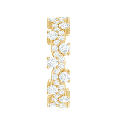 Certified Lab Grown Diamond Designer Wedding Eternity Ring