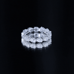 Certified Pear Shape Lab Grown Diamond Eternity Ring