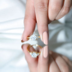 Prong Set Moissanite Classic Engagement Ring For Her