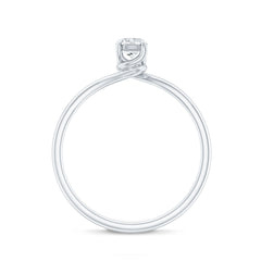 1/4 CT Round Cut Moissanite Promise Solitaire Ring for Her