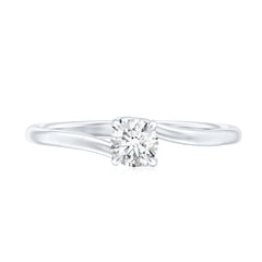 1/4 CT Round Cut Moissanite Promise Solitaire Ring for Her