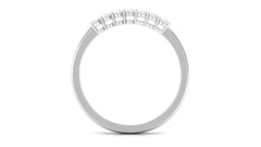 Minimalist Diamond Wedding Band Ring with Certificate