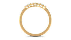 Minimalist Diamond Wedding Band Ring with Certificate
