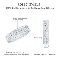 Diamond Twisted Rope Wedding Band Ring