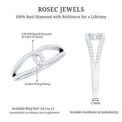 Certified Real Diamond Anniversary Ring for Women