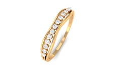 Natural Diamond Half Eternity Ring for Anniversary