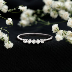 Natural Diamond Five Stone Promise Ring