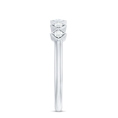 Minimal Diamond Geometric Half Eternity Ring