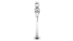 Certified Natural Diamond Interlock Infinity Ring
