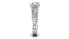 0.50 CT Real Diamond Celtic Knot Band Ring in Gold
