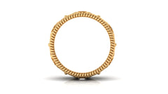 Vintage Inspired Real Diamond Wedding Band Ring