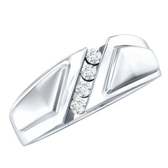 Lab Grown Diamond Mens Wide Wedding Band