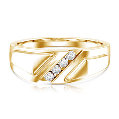 Lab Grown Diamond Mens Wide Wedding Band