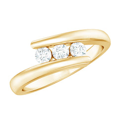 Certified Diamond Three Stone Promise Ring