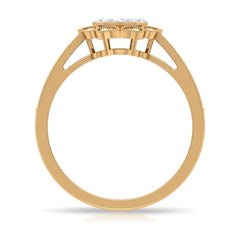 Vintage Inspired Diamond Halo Engagement Ring In Illusion Setting