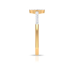 Certified Diamond Engagement Ring in Illusion Setting