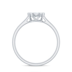 Natural Diamond Promise Ring in Illusion Set