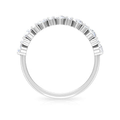 Certified Real Diamond Half Eternity Ring