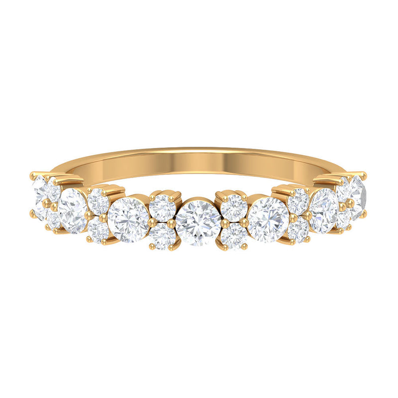 Certified Real Diamond Half Eternity Ring