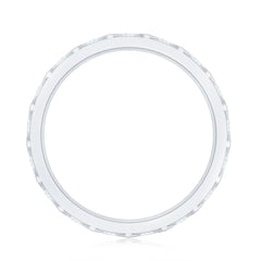 Diamond Band Ring in Surface Prong Set