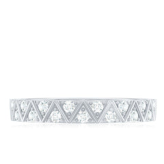 Diamond Band Ring in Surface Prong Set