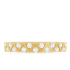 Diamond Band Ring in Surface Prong Set