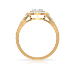 Vintage Looking Diamond Engagement Ring with Split Shank