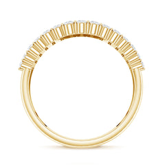 Lab Grown Diamond Statement Wedding Band for Women