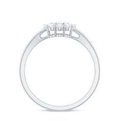 Certified Real Diamond Cluster Ring with Halo