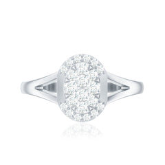 Classic Diamond Engagement Ring with Split Shank