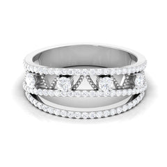 Designer Diamond Wedding Band with Certificate