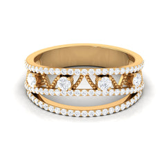 Designer Diamond Wedding Band with Certificate